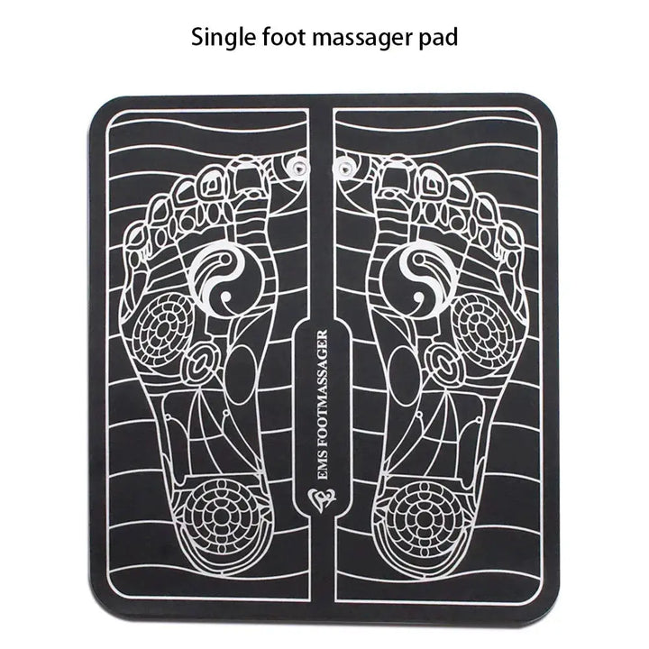 EMS Foot Massager Remote Control Electric Massager Pad Pulse Acupuncture USB Charging Blood Circulation Feet Muscle Stimulator ROSLIN'SHOP Seu Estilo Nossa Força