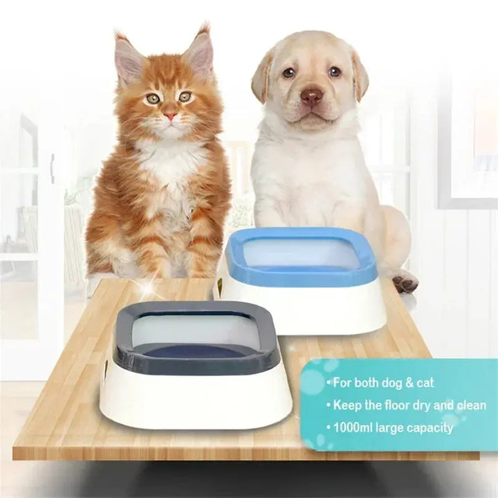 SplashFree Bowl – Tigela de Água Anti-Respingos para Cães e Gatos com Capacidade de 1L ROSLIN'SHOP Seu Estilo Nossa Força