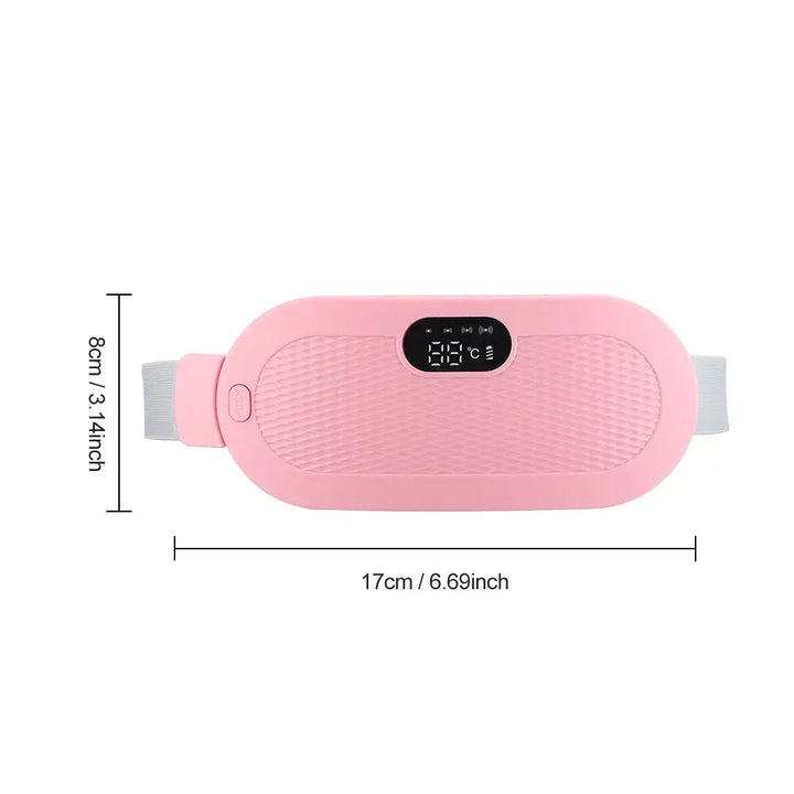 Menstrual Heating Pad Smart Abdominal Massager Warm Palace Belt Waist Vibration Massage Device for Cramps Period Pain Relief ROSLIN'SHOP Seu Estilo Nossa Força