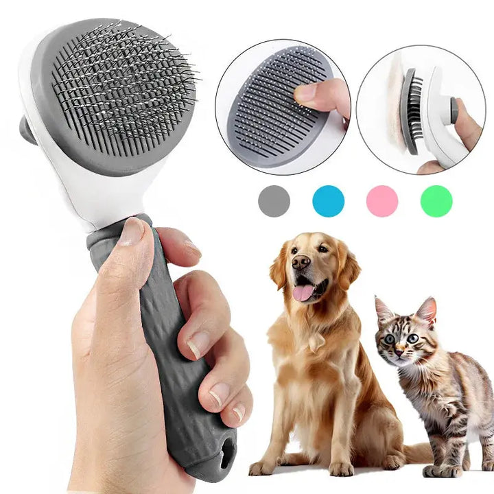 Pet Dog Hair Brush Cat Comb Grooming And Care Cat Brush Stainless Steel Comb For Long Hair Dogs Cleaning Pets Dogs Pet Dog Hair ROSLIN'SHOP Seu Estilo Nossa Força