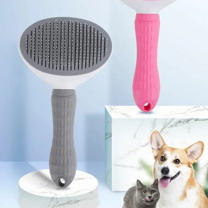 Pet Dog Hair Brush Cat Comb Grooming And Care Cat Brush Stainless Steel Comb For Long Hair Dogs Cleaning Pets Dogs Pet Dog Hair ROSLIN'SHOP Seu Estilo Nossa Força