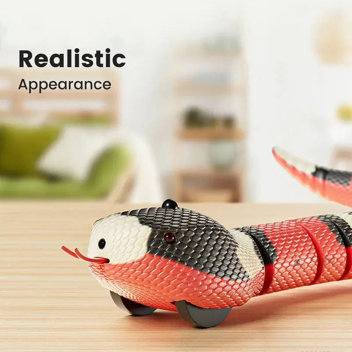 Smart Sensing Snake Cat Toys Electric Interactive Toys for Cats USB Charging Cat Accessories for Pet Dogs Game Play Toy ROSLIN'SHOP Seu Estilo Nossa Força