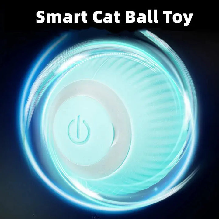 Electric Cat Ball Toys Automatic Rolling Smart Cat Toys Interactive for Cats Training Self-moving Kitten Toys for Indoor Playing ROSLIN'SHOP Seu Estilo Nossa Força